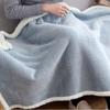 Soft Warm Coral Fleece Cape Blanket Winter Office Students Wearable Nap Blanket Multifunction Small Quilt Shawl Blankets