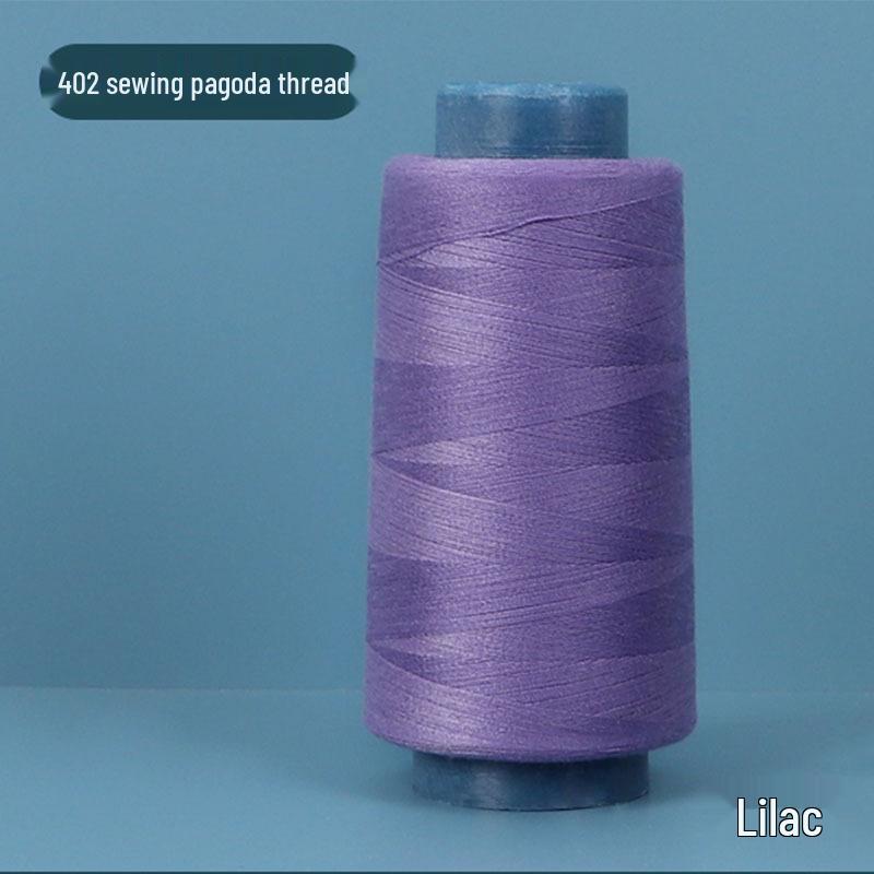 402 Polyester Thread: Black & White Sewing Thread for Hand Needlework and Household Sewing Machines