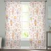 Cartoon Ice Cream Snowflake Modern Tulle Curtains For Living Room Bedroom Home Kitchen Window Sheer Curtains