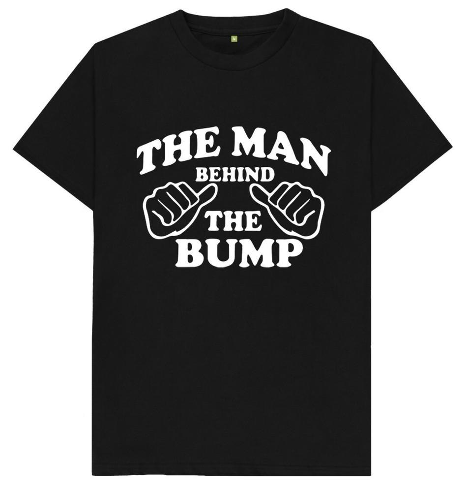 The Man Behind The Bump New Bay New Born Dad Father T Shirt