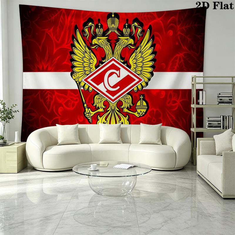 FC Spartak Moscow Wall Tapestry Aesthetic Wall Hanging Printed Fabric Blanket Decorative Tapestries for Bedroom Living Room Home Decor