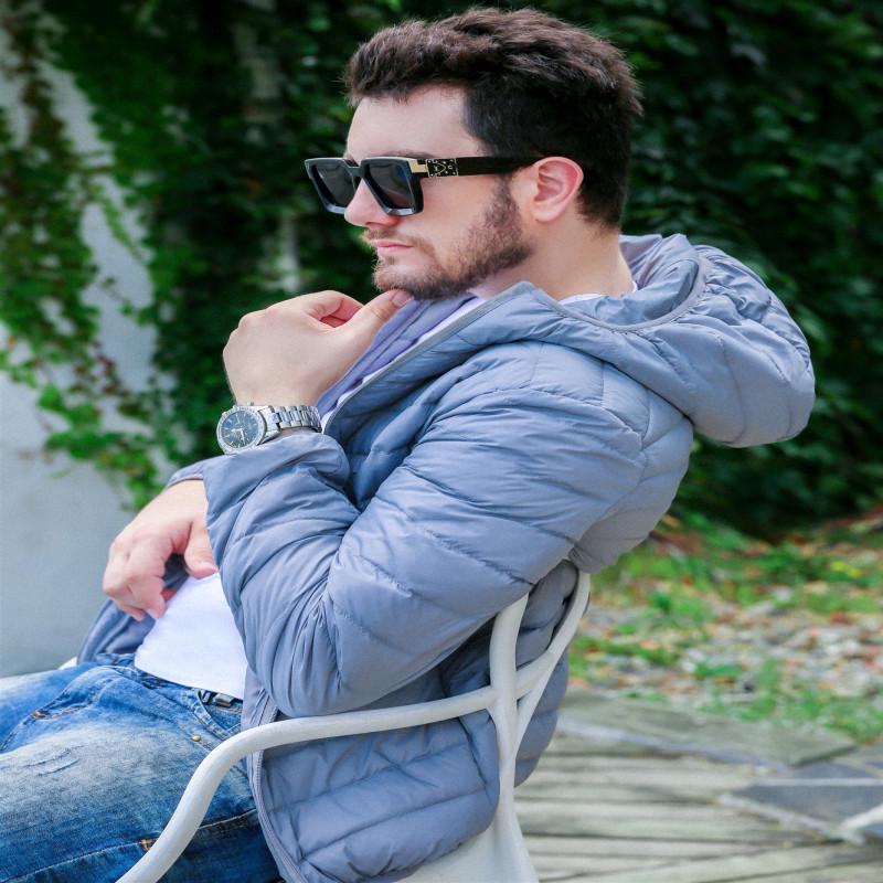 Men's 2024 Ultra-Light Down Jacket: Short, Hooded, Plus Size, Cold-Proof, Warm Autumn/Winter Outerwear for Young and Mid-Age Men