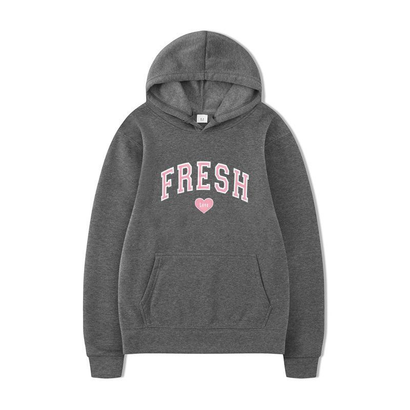 Sweater Hooded Casual Fashion Versatile Long Sleeve Trend Autumn Sports Fleece Pullover