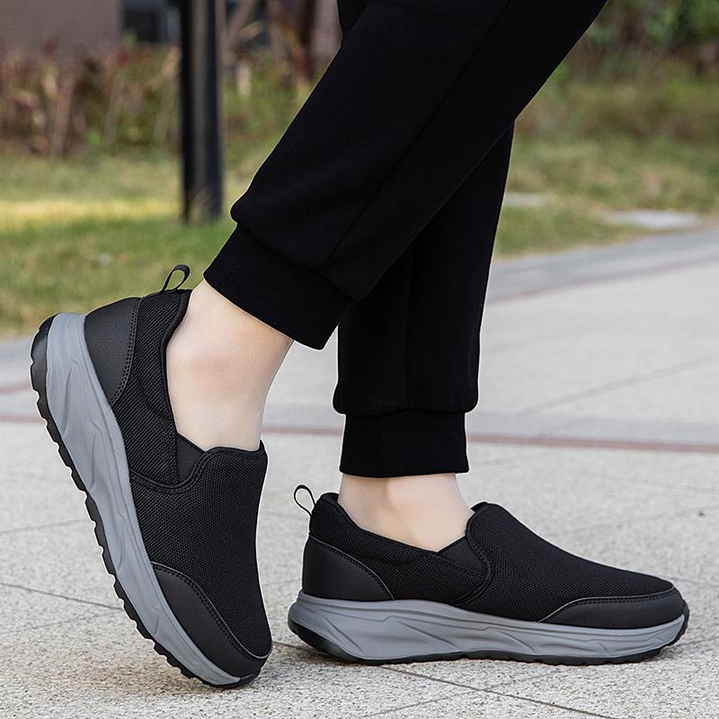 Fashion Men's Outdoor Walking Platform Anti Slip Summer Mesh Walking Lightweight Sports Shoes Comfortable Fitness Women's Casual Shoes