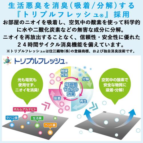 Yamazen Air Cleaning Hot Carpet, 2 Tatami Mats, Equipped with Room Temperature Sensor (176cm x 176cm) (6-hour auto-off timer) (Compact storage) (mite
