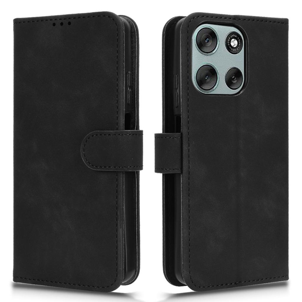 For Motorola Moto G56 5G Leather Case Skin Feel Anti Drop Wallet Flip Phone Cover