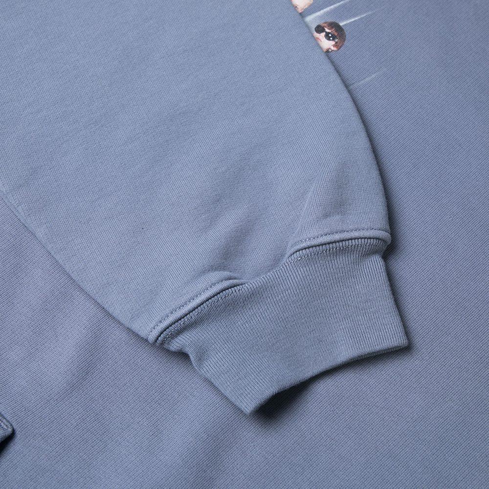 Balenciaga Sweatshirt Loose Fit Unisex Gray Blue 620973TIV481404