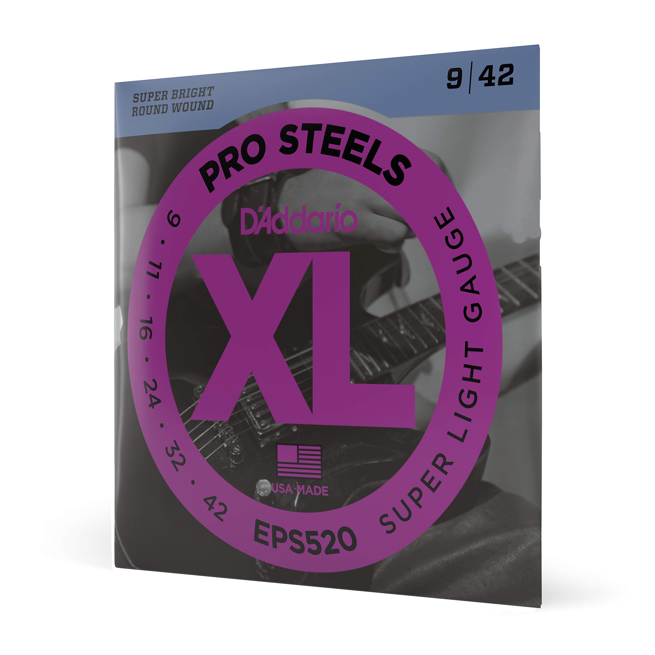 

Electric Guitar Strings Pro Steel Super Light EPS520 D Addario .009-.042 []