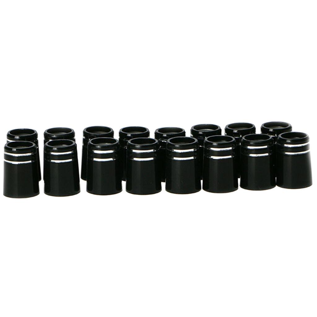 Schwarzes Kunststoff-Golfschlägerhülse-Kappen Ersatz-Golfschläger-Schaft Zubehör-Kit 19x13,6x9,5mm Tip-Größe 0,370 Golf-Kappen