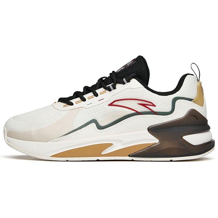 Anta Zhuiyun Men Low Top Casual Sports Shoes White Black Grey 912218873-1 43