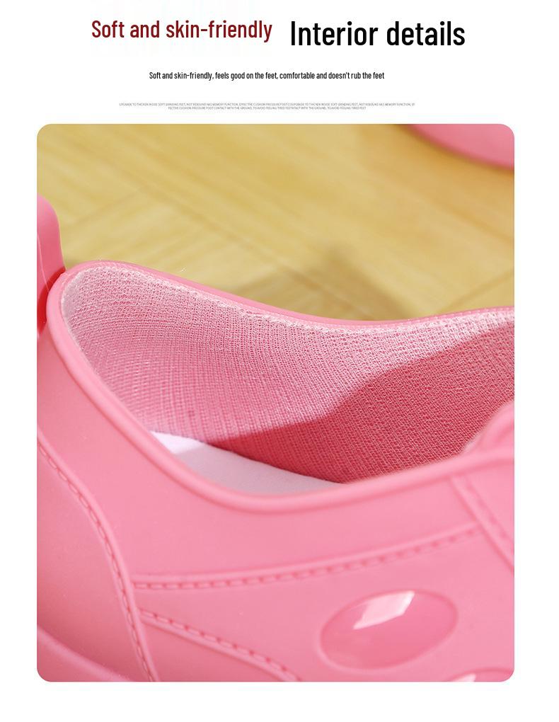 Αδιάβροχες Μπότες Βροχής Γυναικείες Αντιολισθητικές με Κρυφό Τακούνι - Ιαπωνικό & Κορεατικό Στυλ, Ελαφριές, Ύψος Αστραγάλου, για Όλες τις Εποχές