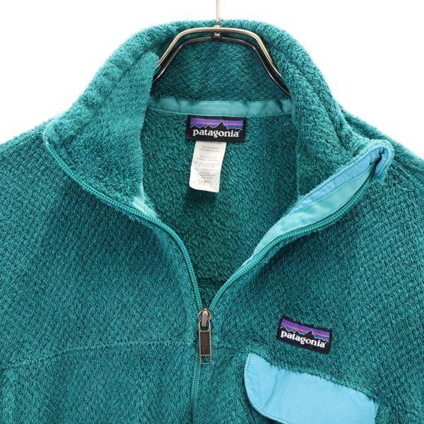 patagonia Outdoors Fleece jacket M Blue green Women Used
