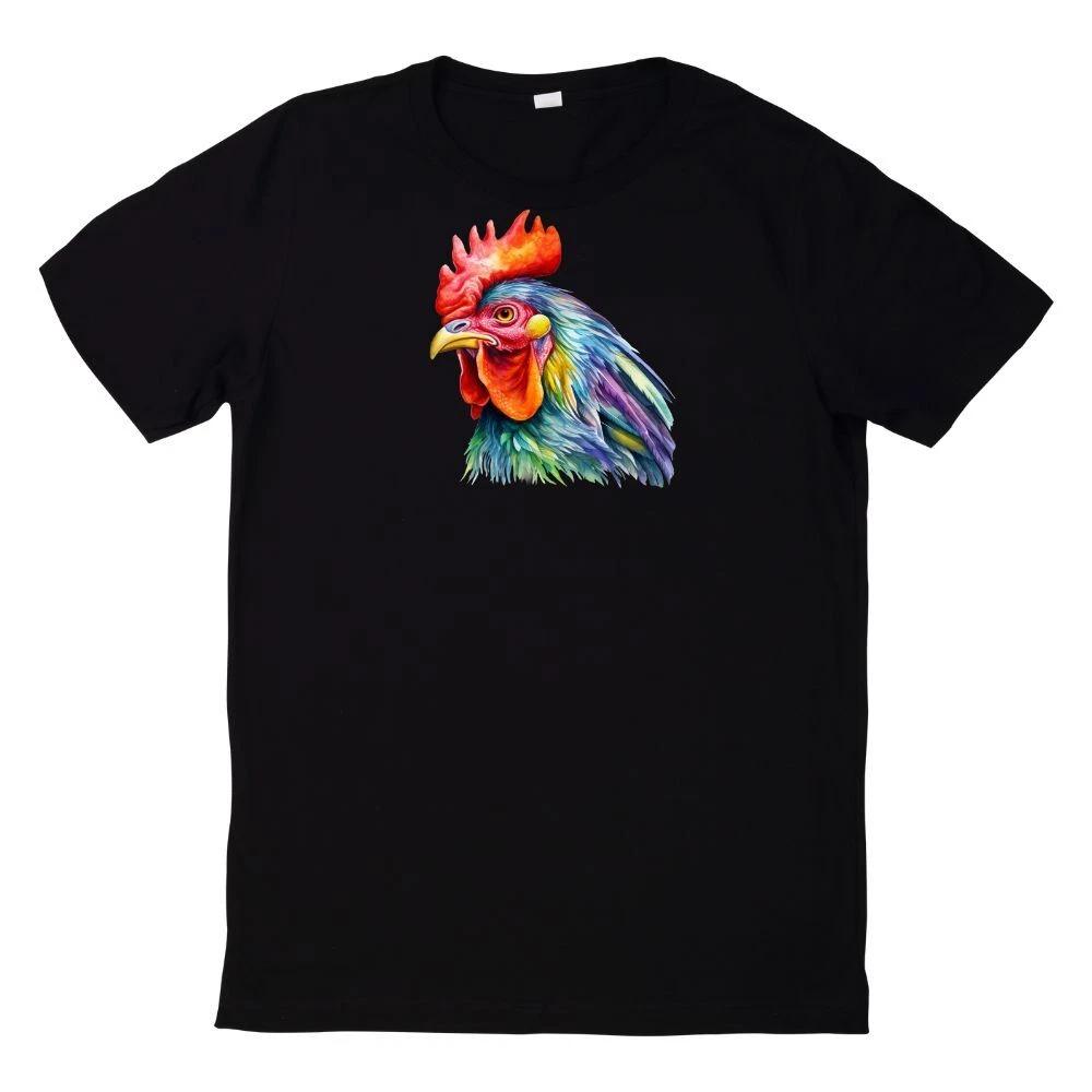 T-Shirt Aquarell cooles Huhn Motiv M