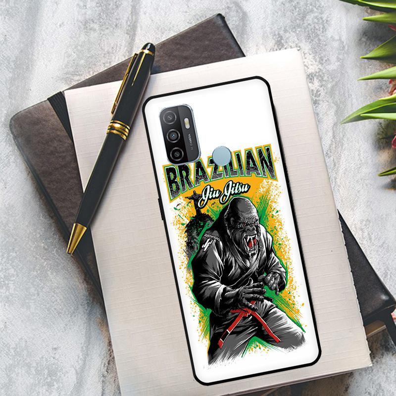 Judo Jiu Jitsu BJJ Case For OPPO A94 A74 A54 A83 A91 A93 A15 A16 A52 A72 A5S A53S A5 A9 A31 A53 2020 Cover