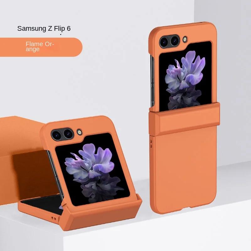 Tvrdé pouzdro na telefon Skin Feel pro Samsung Galaxy Z Flip 6 5 4 3 Flip6 Flip5 Flip4 Flip3 5G Ochrana pantů Odolný proti nárazům