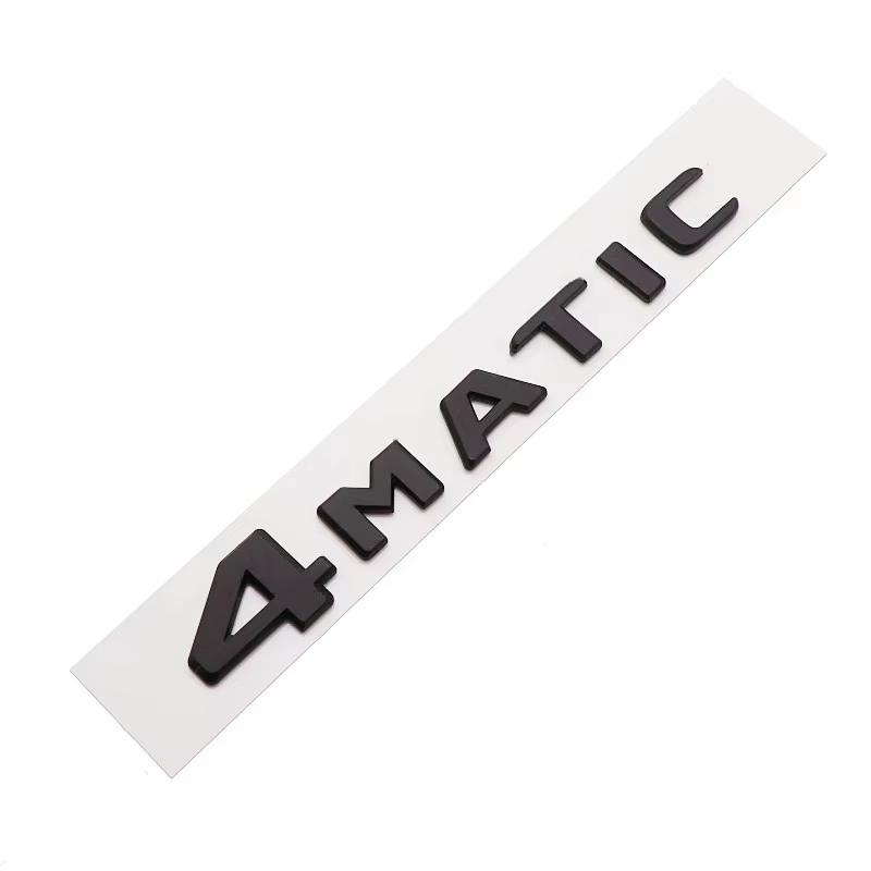 3D ABS 4MATIC Logo Car Rear Trunk Letters Emblem Badge Stickers For Mercedes Benz W246 W204 W205 W212 W213 R350 C300 E300 W447 DL8