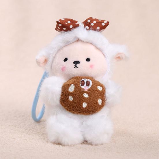 Penguin Sheep Design Plush Doll Keychain Pendant Soft Portable Mini Doll