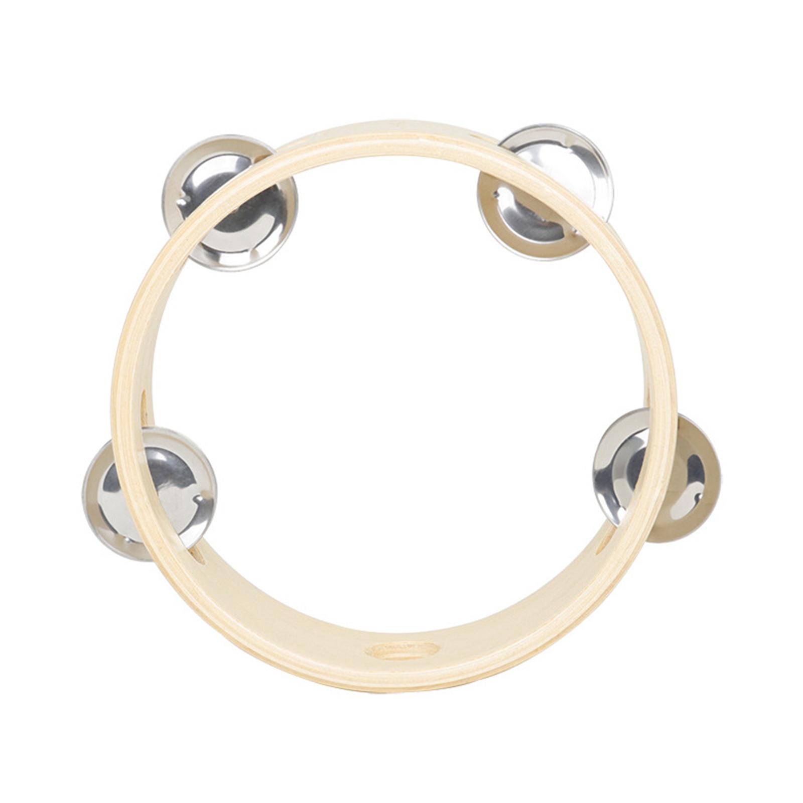 

Tambourines for Kids Hand Held 6inch Tambourine Ring Metal Jingles Hand Percussion Musical Instrument for KTV Party Game 1