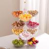 4-Tier European Plastic Fruit & Snack Serving Tray