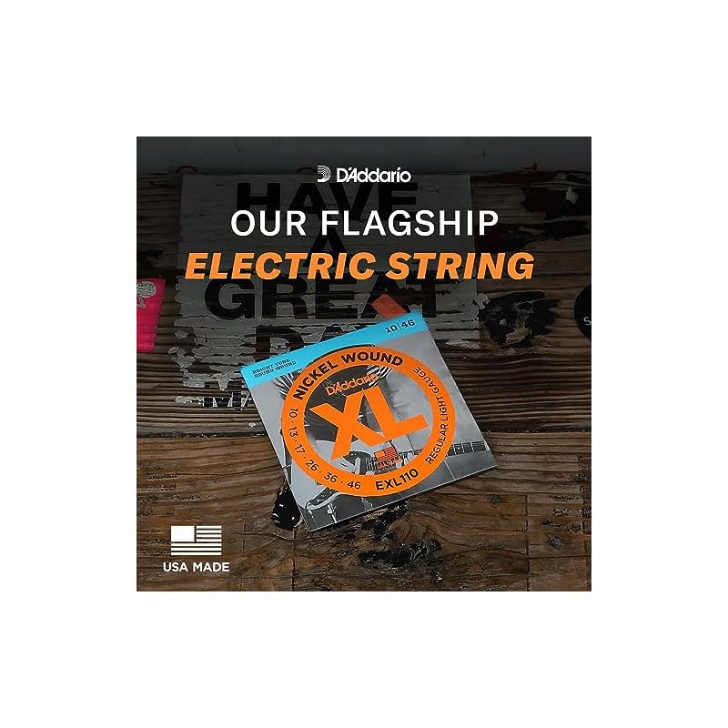 D'Addario Electric Guitar Strings XL Nickel .010-.046 Regular Light EXL110 [Domestic Genuine Product]