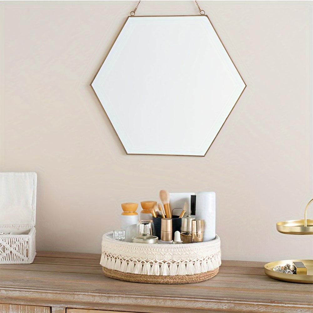 Clutter-Free Solution Cotton Storage Basket Tassel Organizer