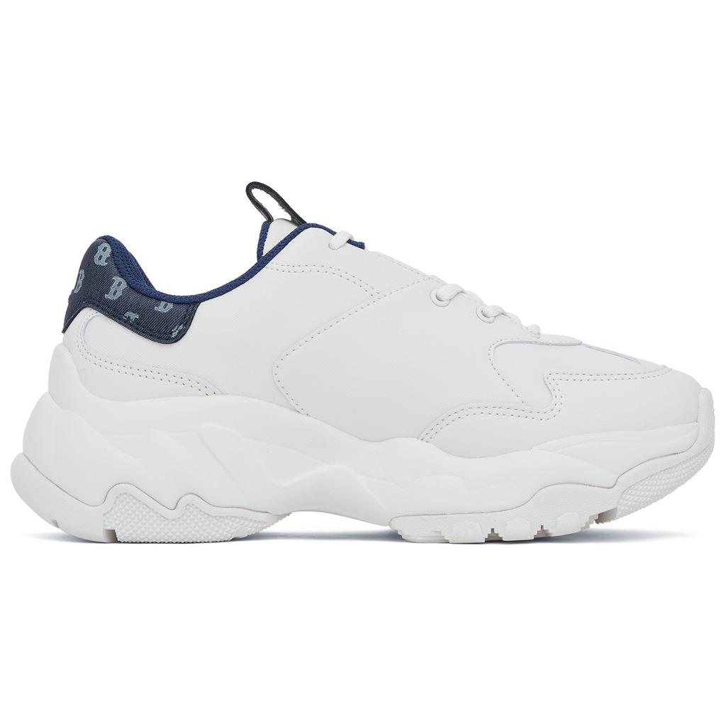 New MLB Big Ball Chunky Anti Slip Wear Resistant Low Top Chunky Sneakers Unisex White 3ASHBDM4N-43NYS