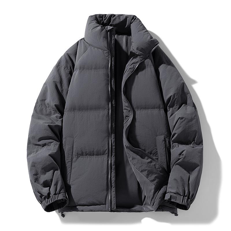 2025 winter new down jacket men's trend short couple style loose 90 fleece warm and comfortable jacket for men