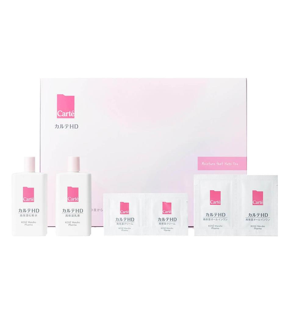 KORTE HD Trial Set Heparinoid Hydrating Moisturizing Dry Skin Sensitive [Quasi-drug Lotion, Mist, Emulsion, Cream, Care, Skin, Hypoallergenic,