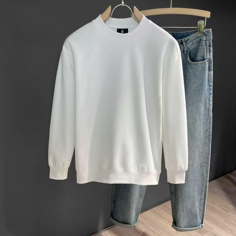 Men's Oversize Multi-color Round Neck Sweatshirt - Autumn Casual Wear