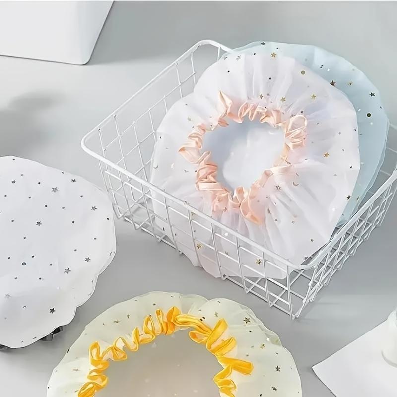 1PC Thickened Double-layer Dust Shower Cap, Household Makeup Kitchen Dust Cap