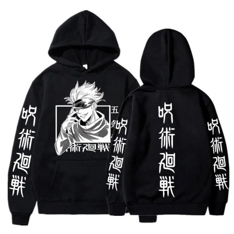 Japan Anime Jujutsu Kaisen Gojo Satoru Printed Men's Hoodie Brand Hoody Y2K Clothes Vintage Casual Unisex Long Sleeve