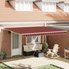 VidaXL Automatic Retractable Awning Orange and Brown 450x300 Cm 3330877