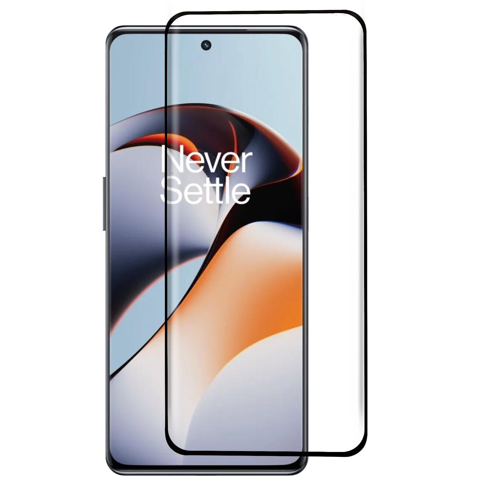 

For OnePlus Ace 3 5G/12R 5G Screen Protector Curved Edge Clear Tempered Glass Film Silk Printing As Shown A