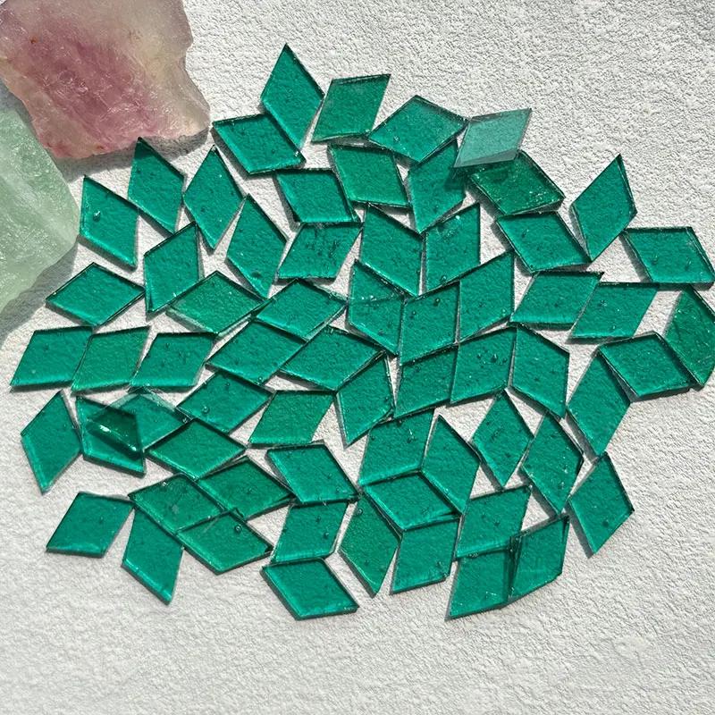 50g Clear Glass Mosaic Tiles Multi Color Mosaic Piece DIY Mosaic Making Stones for Craft Hobby Arts Home Wall Decoration Arte917