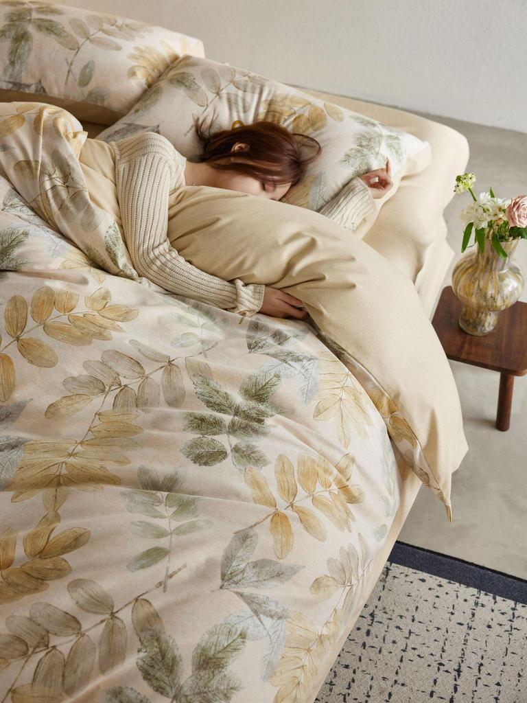 American Retro All-Cotton Flannel 4-Piece Bedding Set - Soft, Warm & Skin-Friendly for Autumn/Winter