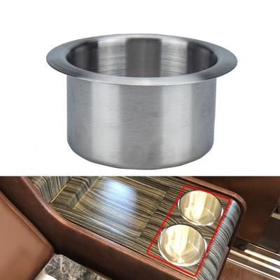 Stainless Steel Drop-in Cup Holder Table Drink Holder for RV Car Truck Camper