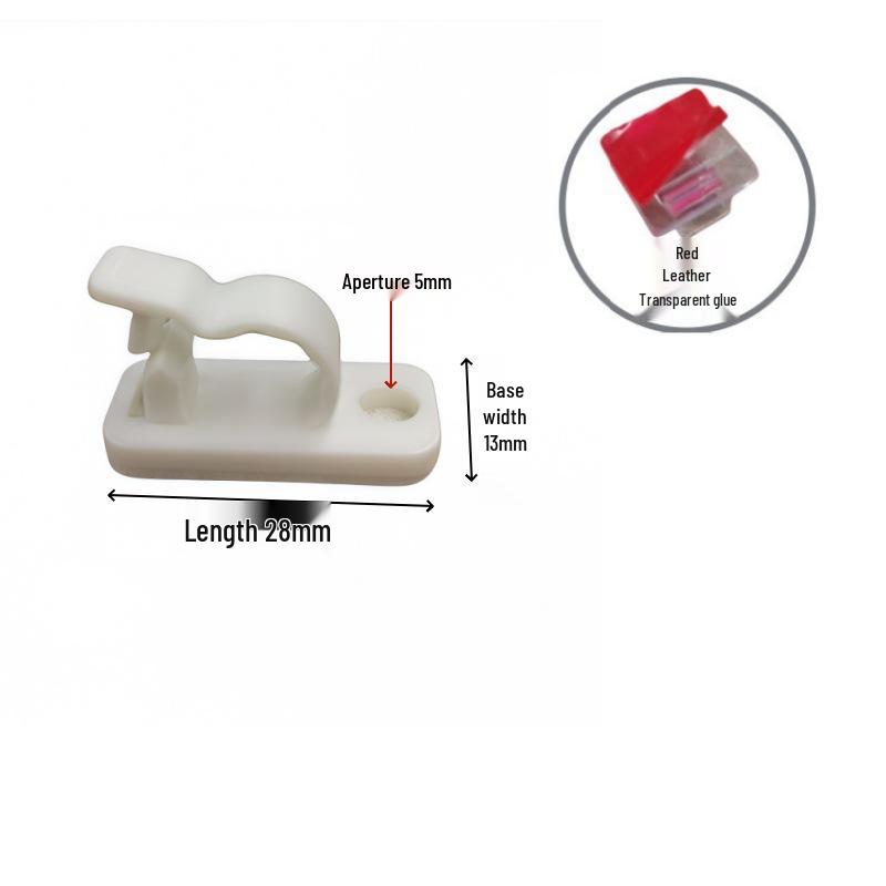 Adhesive Cable Management Clips - Nylon R-type Wire Holders