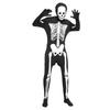 Halloween Men Skeleton Jumpsuit Costume Luminous Skull Skin Full Body Tights Suit