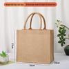 In-Stock Muji-Inspired Plain Linen Tote Bag - DIY Hand-Painted Souvenir & Shopping Jute Bag