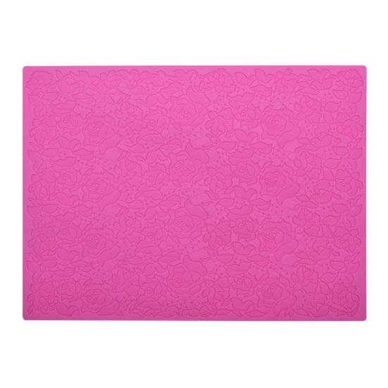 

Форма для торта Антипригарная Безопасная для выпечки Силиконовая форма в виде цветка розы Кружевная подложка Форма для мастики для ресторана розы красного