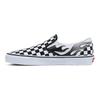 Vans Slip-On Checkerboard Flame Classic Low Top Skate Shoes Unisex Sneakers Black White VN0A4BV3SX7