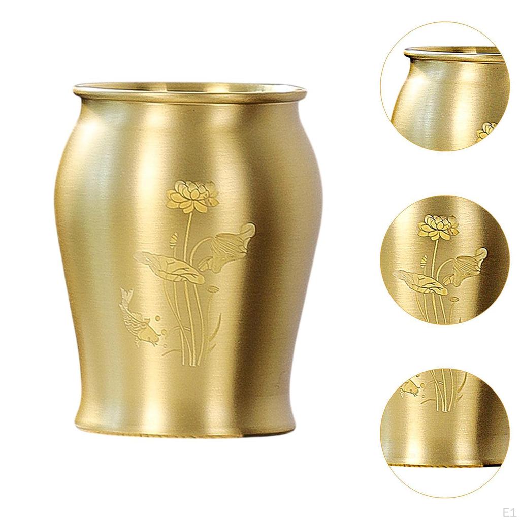 Metal Pen Holder Brush Home Elegant Desk Crafts Traditional Ideal Gift Office Multi Purpose