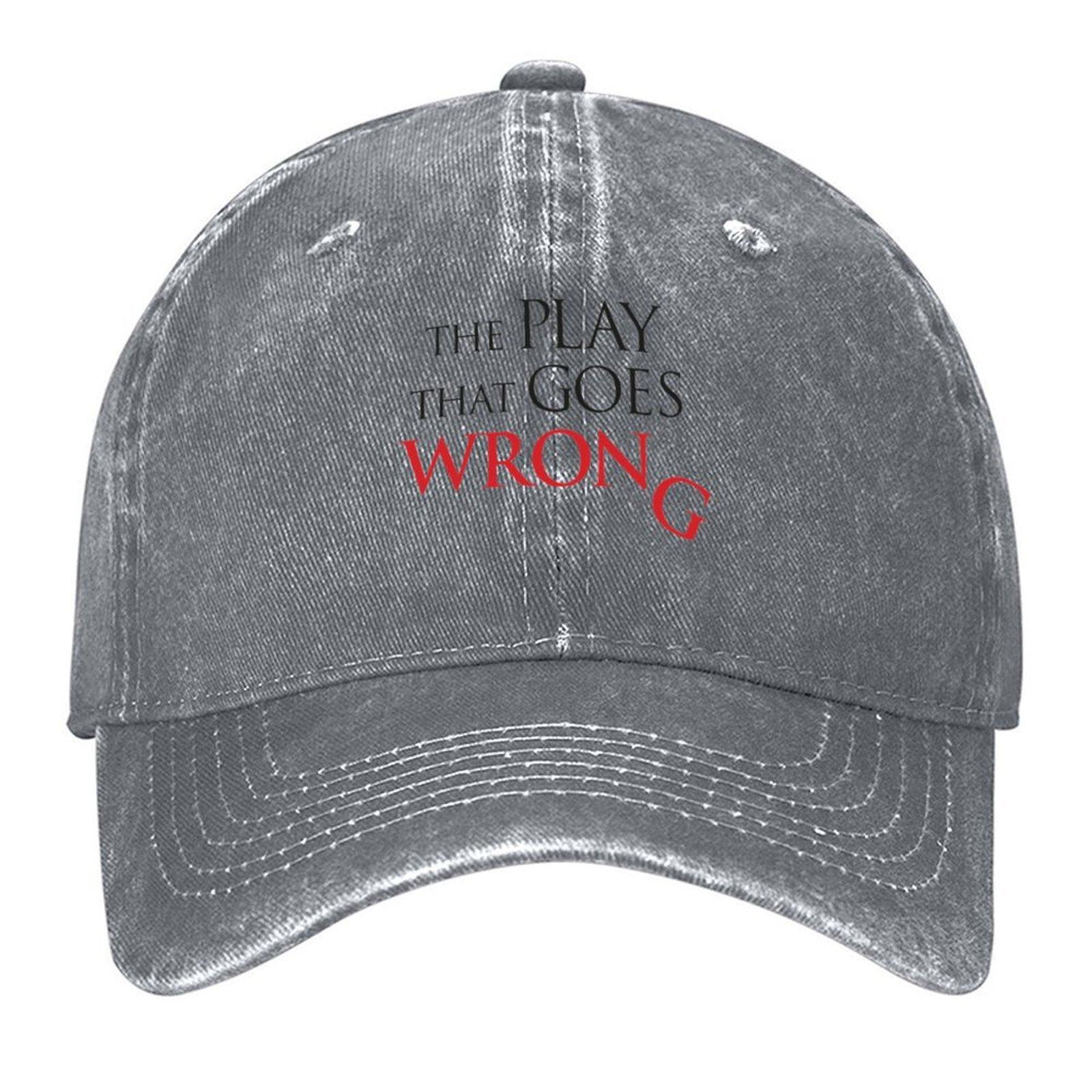 2026 The Play That Goes Wrong Broadway Logo Classic Baseball Cap Bobble Hat Sun Hat For Children Women Beach Fashion Men s
