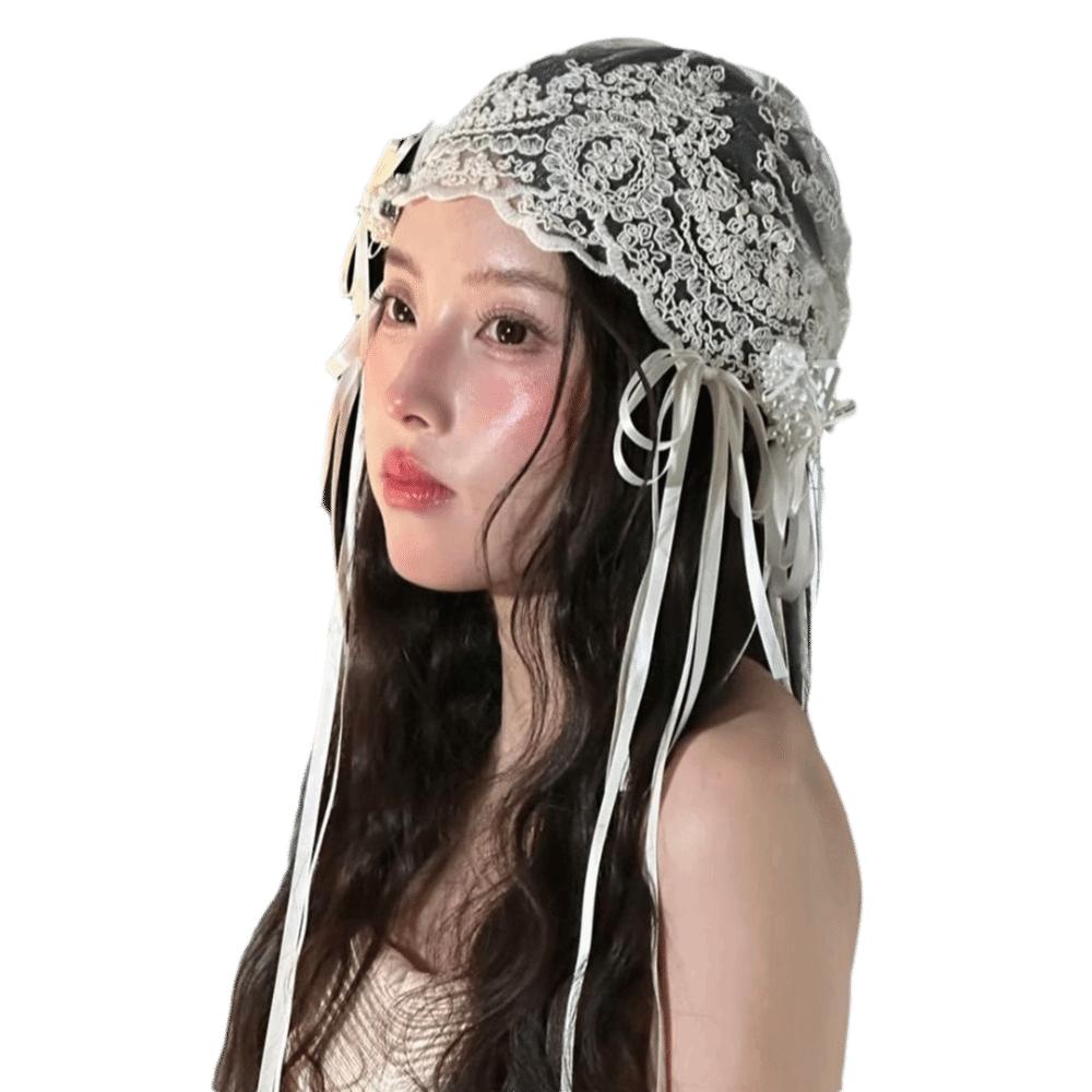 Breathable Embroidered Bride Wedding Headwear Retro Wedding Headband