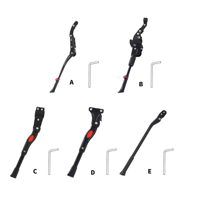 Rear Side Nonslip Bicycles Kickstand Support Stand Bikes Stand Suitable for 24/26/27.5/29inch Mountain Bike Road Bikes