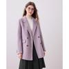 Betu Women's 2025 Autumn Mid-length Double-faced Wool Coat