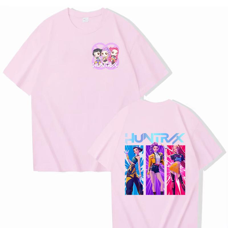 Hot Sale KPop Demon Hunters Graphic T Shirts Men Women Clothing Fashion Cartoon T-shirts Summer Casual T-shirt Streetwear