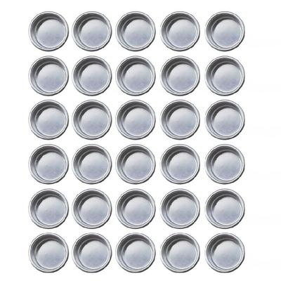 Conjunto de 30 Peças de Copos de Alumínio para Velas para Fazer Velas Perfumadas DIY Bases para Velas Pequenas Recipientes Redondos Porta-Velas de Cera Latas Potes
