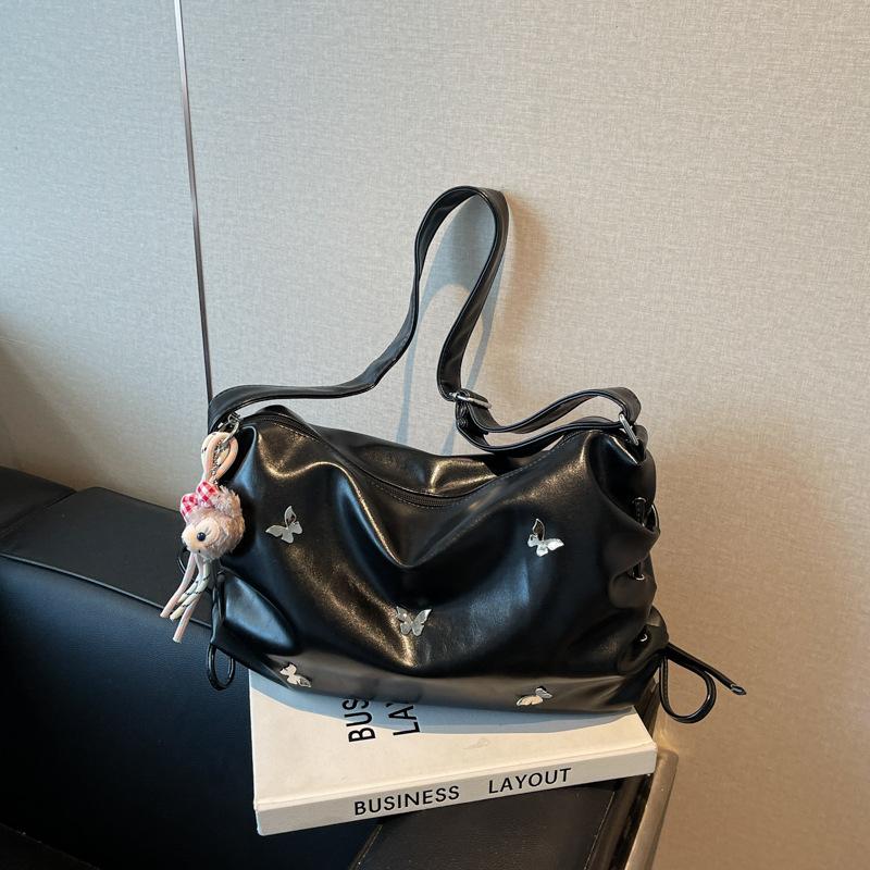 Casual commuting large-capacity bag women's new fashionable versatile shoulder messenger bag class tote bag