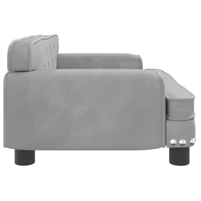 VidaXL Children's Sofa Light Grey 70x45x30 Cm Velvet 3196294
